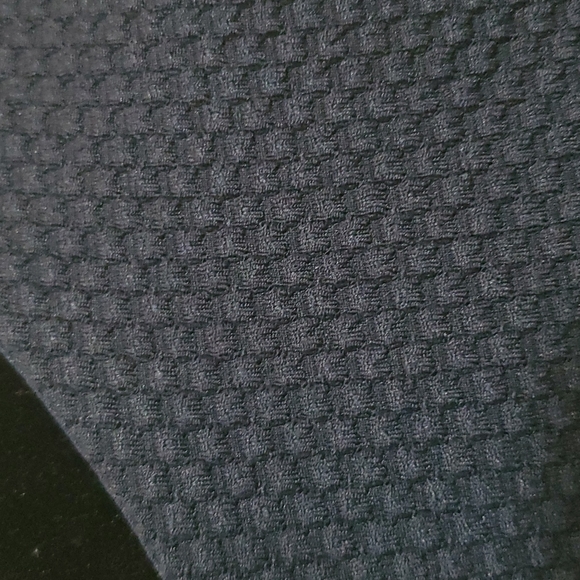 Like New Asos Double Layer Textured Wiggle Dress Midi Size 8 Dark Blue - Picture 4 of 5